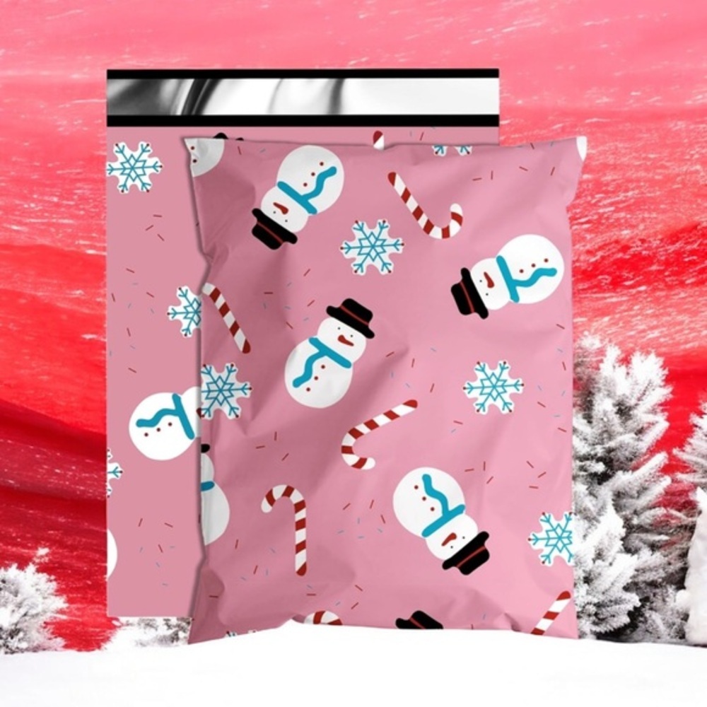 (10) 6x9 Christmas Poly Mailers